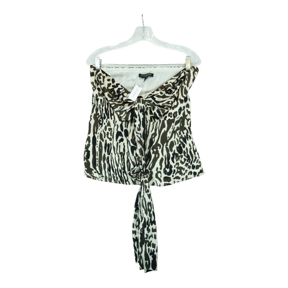 NWT Banana Republic Shirt Womens Size 6 Halter Leopard Print - Top‎